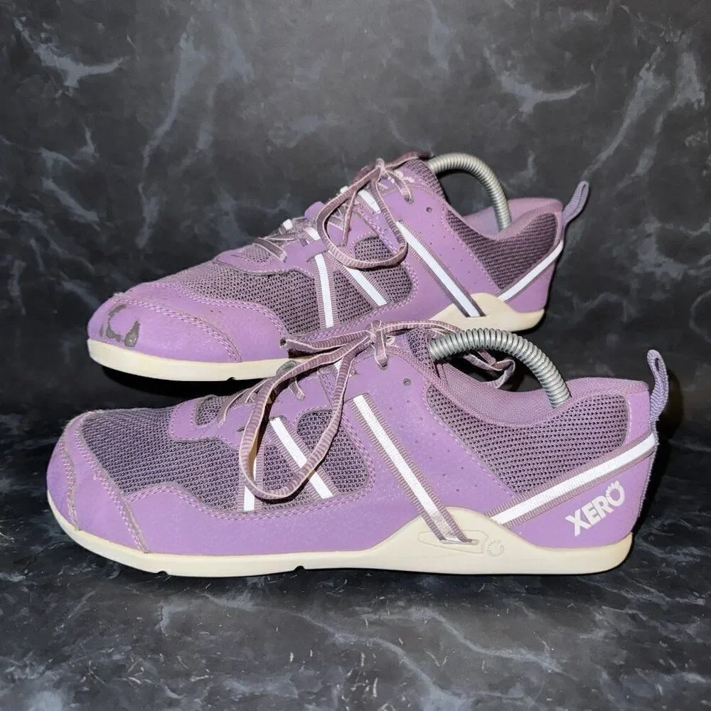 XERO Prio Athletic Running Shoes Purple Miniminalist Barefoot Womens Size 10
